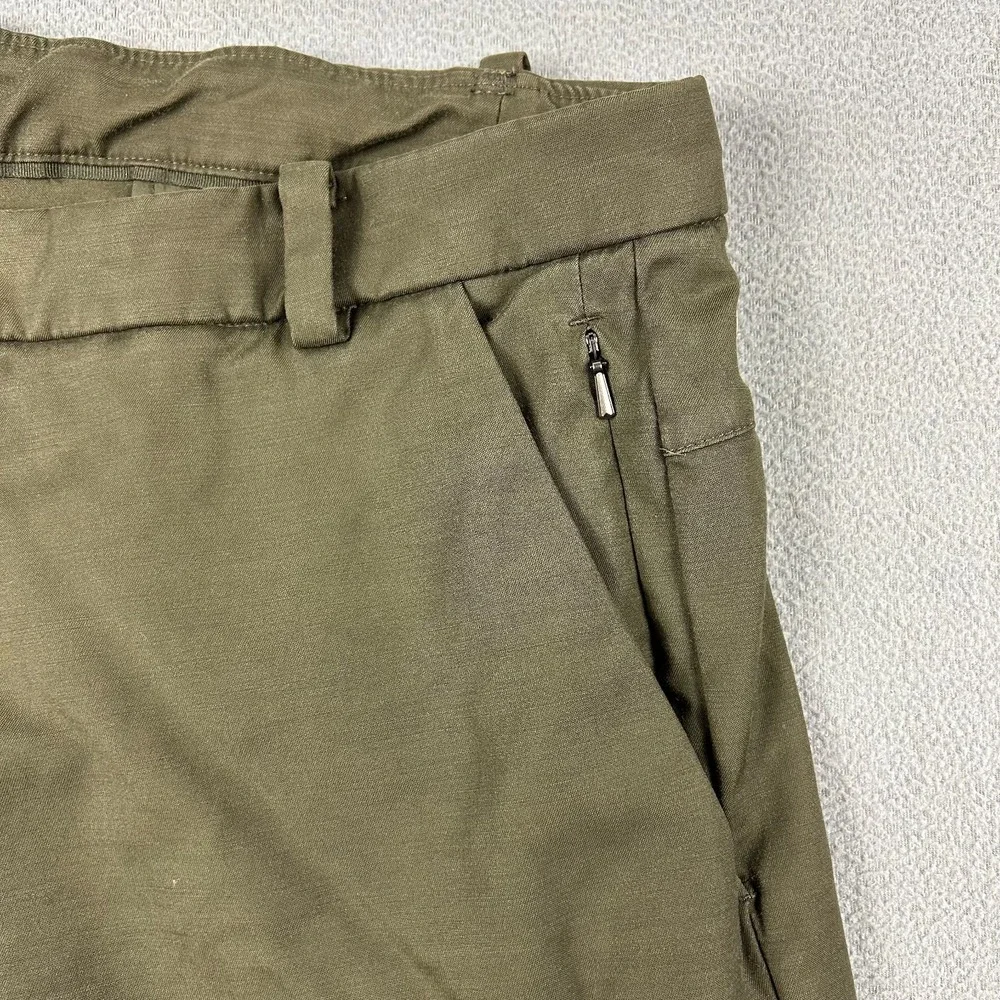 Lululemon Commission Pants Mens Size 34x32 Green Slim Fit Warpstreme Performance